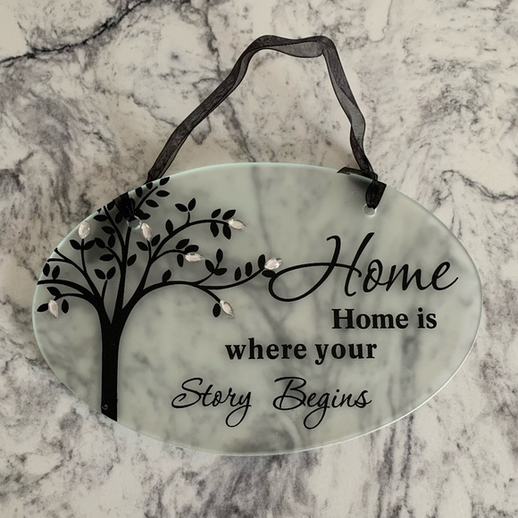 π₯4/$25π₯ Glass Home sign
